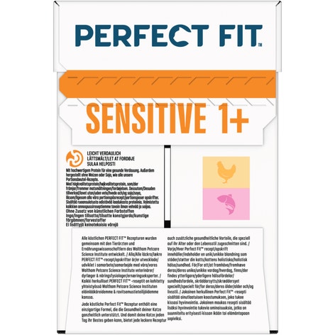 Sensitive Huhn & Karotte, Lachs & Karotte in Sauce, Nassfutter, Portionsbeutel image 1