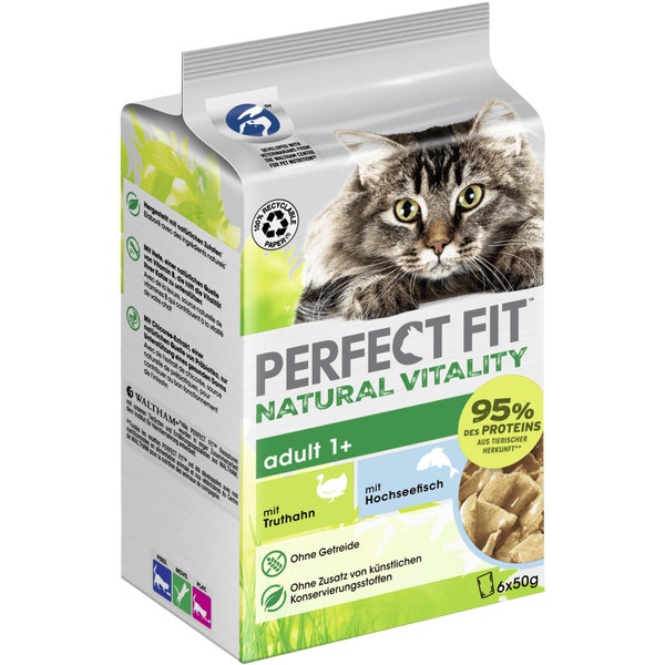 Natural Vitality Adult 1+ Truthahn & Hochseefisch, Nassfutter, Multipack image 1